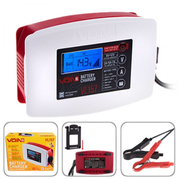 

Зарядное устр-во VOIN VL-157 6&12V/3-5-7A/3-150AHR/LCD/Импульсное (VL-157)