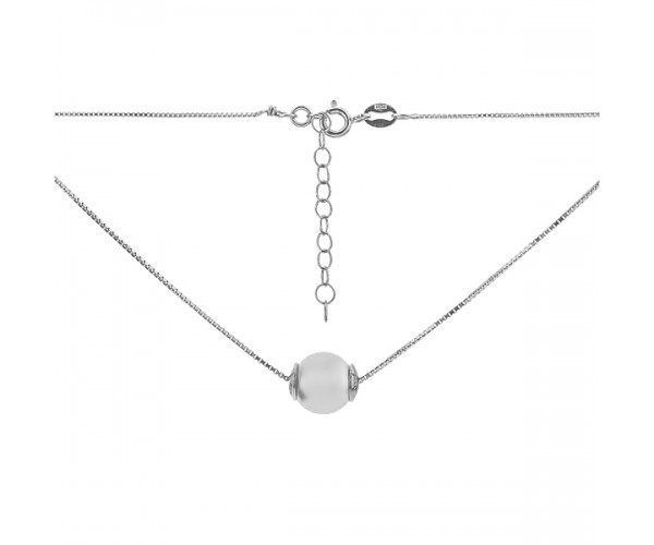 

Колье серебряное с бусиной D851HK0003 R12