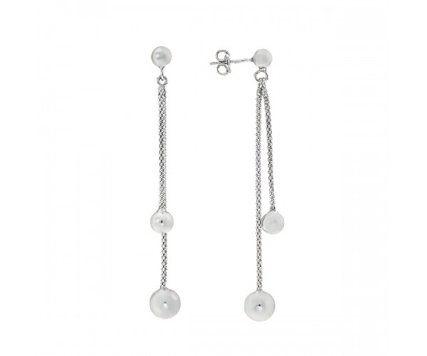 

Серьги-пусеты (гвоздики) серебряные фантазия без камней D5026OR1145 R