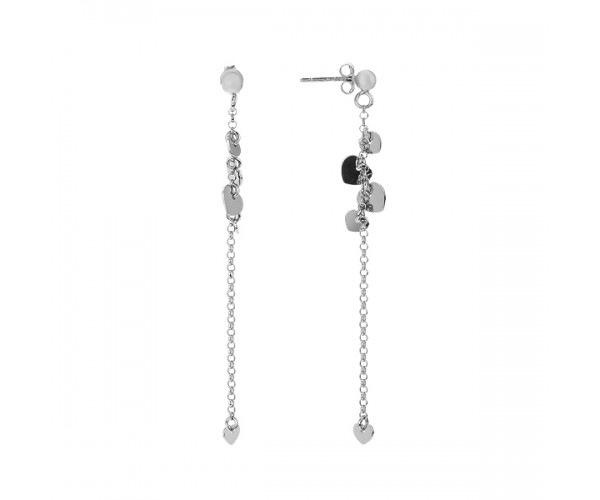 

Серьги-пусеты (гвоздики) серебряные фантазия без камней D5138OR0033 R