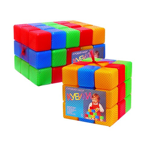 

Кубики Цветные 45 элементов (9065)