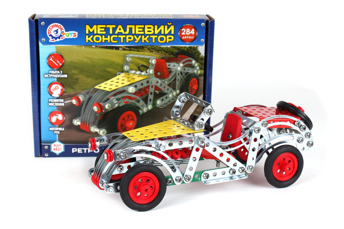 

Конструктор металл. "Ретро Автомобиль" Технок /10/ (4821)