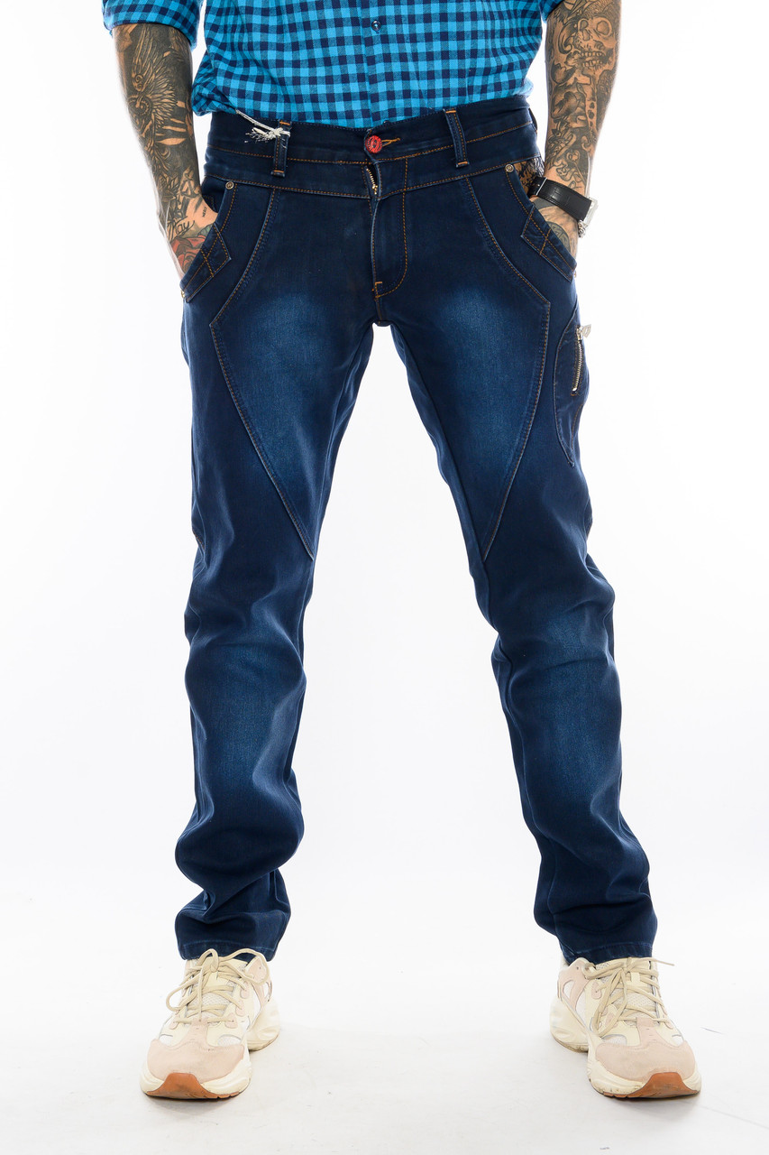 

Джинсы мужские утепленные Red Ford Jeans 1412 Темно-синие