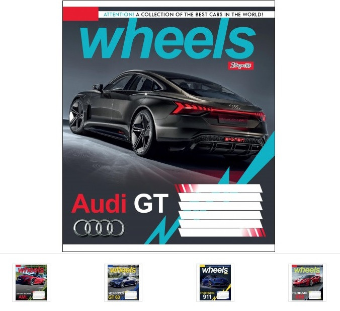 

А5/48 лин. 1В WHEELS, тетрадь для записей 10шт в упак. // (764645)