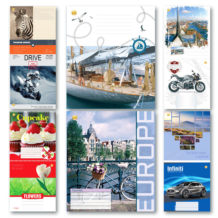 

Тетрадь 36 л. линия Мікс 36Лін1, 10видов 20шт в упак. /320/ (ТЕ12490)