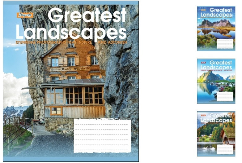 

А5/48 лин. 1В GREATEST LANDSCAPES, тетрадь для записей 10 шт. в уп. // (764646)