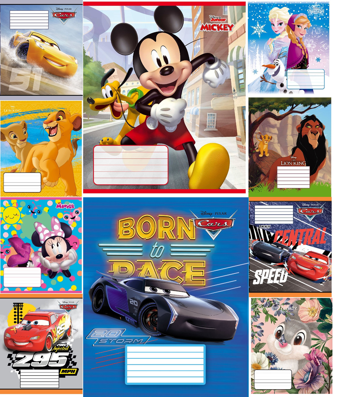 

Зошит 12 арк.клітинка ©Disney, серія Мікс, УФ-лак, 25 шт в уп /250/ (ТЕ12353)