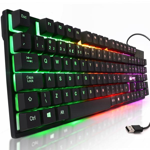 

Компьютерная игровая Клавиатура KEYBOARD KR-6300 с подсветкой