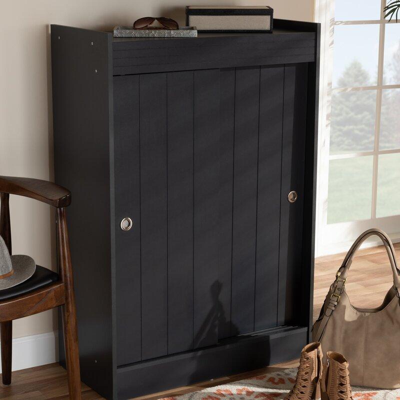 

Полка для обуви 2 дверки деревянная лестничная 18 пар обуви вместимость - Little Room Baby House (WFR-133598-1062)