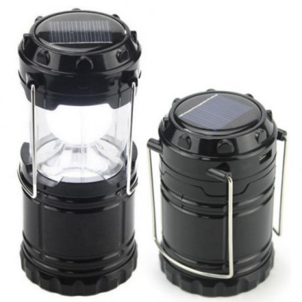 

Кемпинговый Фонарь с аккумулятором power bank и солнечной панелью TacLight Lantern Black