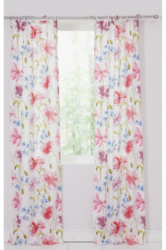 

Штори Jotex 70x220 см біло-рожевий 282-2603