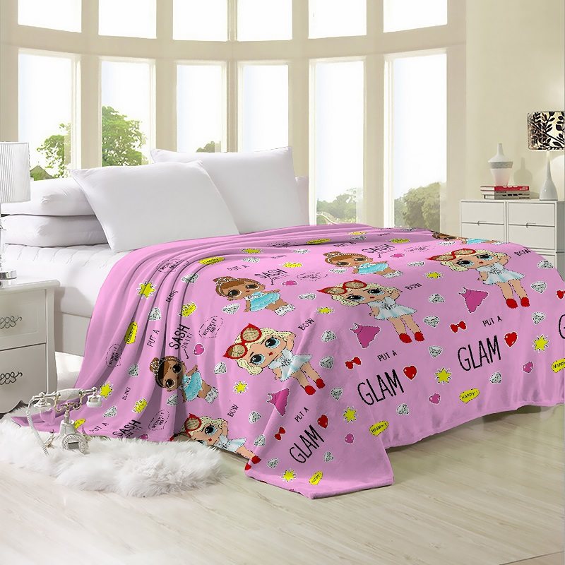 

Плед- покрывало велсофт CottonTwill Куклы ЛОЛ 200x220 см ( FB6461CT)