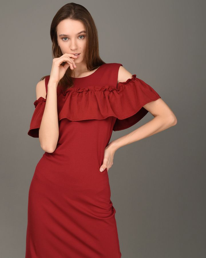 

Платье Kaffe Бордовый M 2000001189405