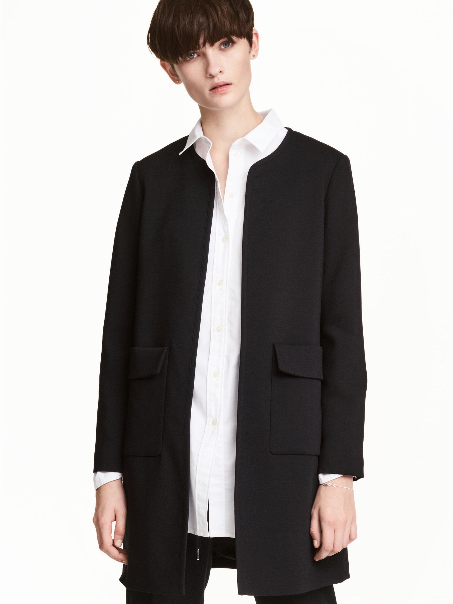 

Пальто H&M KK4347780 38 Черное