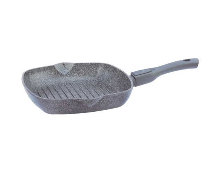 

Сковорода-гриль Granite Gray 26х26 см SoftTouch БИОЛ (26144П)
