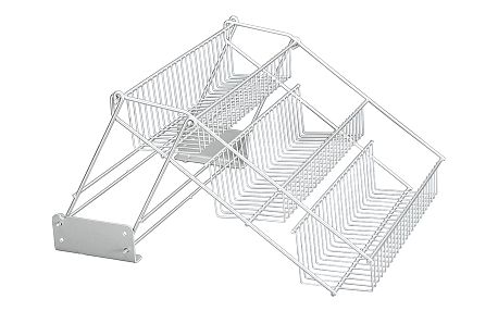 

Полка METALTEX Up-Down 33х28х21 см серый металлик покрытие Polytherm
