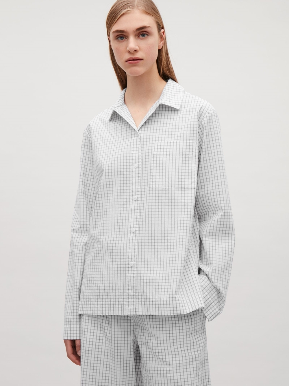 

Рубашка пижамная COS 0570971 6 M Белая