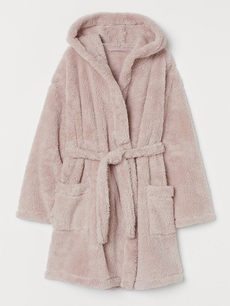

Халат H&M 0770345 0 XS/S Пудровый