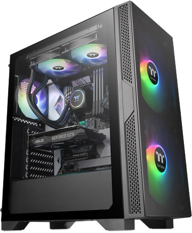 

Корпус Thermaltake Versa T25 Tempered Glass Mid-Tower Chassis Black (CA-1R5-00M1WN-00)