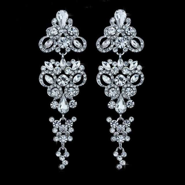 

Серьги для невесты Нежные DiaDemaGrand Серебряный с белым камнем (061532-15-2)