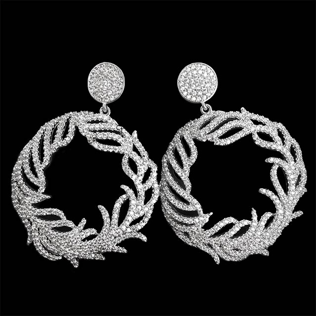

Свадебные серьги Великолепие DiaDemaGrand Серебряный с белым камнем (041890-15-2)