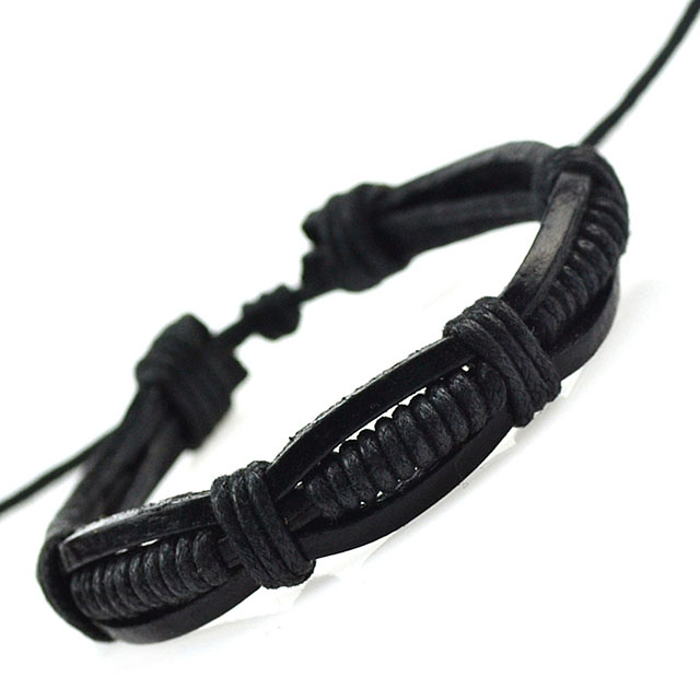 

Кожаный браслет Узел DiaDemaGrand Черный (021747-19)