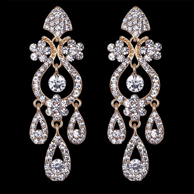 

Серьги Висячие DiaDemaGrand Золотой с белым камнем (061519-8-2)