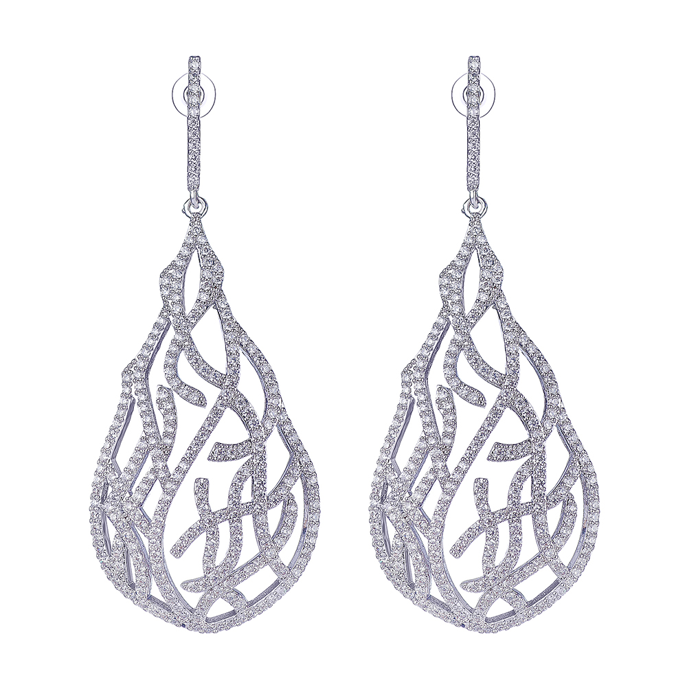 

Серьги Сверкающие DiaDemaGrand Серебряный с белым камнем (0918960-15-2)