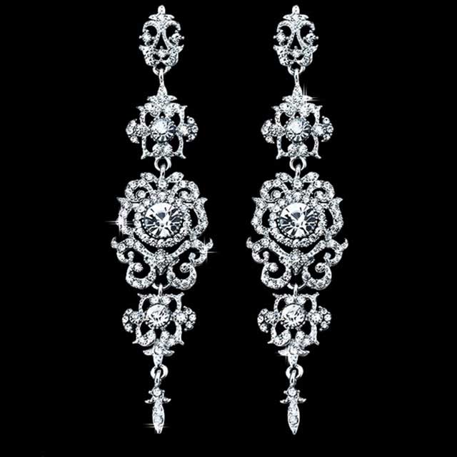 

Длинные серьги Солнечные DiaDemaGrand Серебряный с белым камнем (061515-15-2)