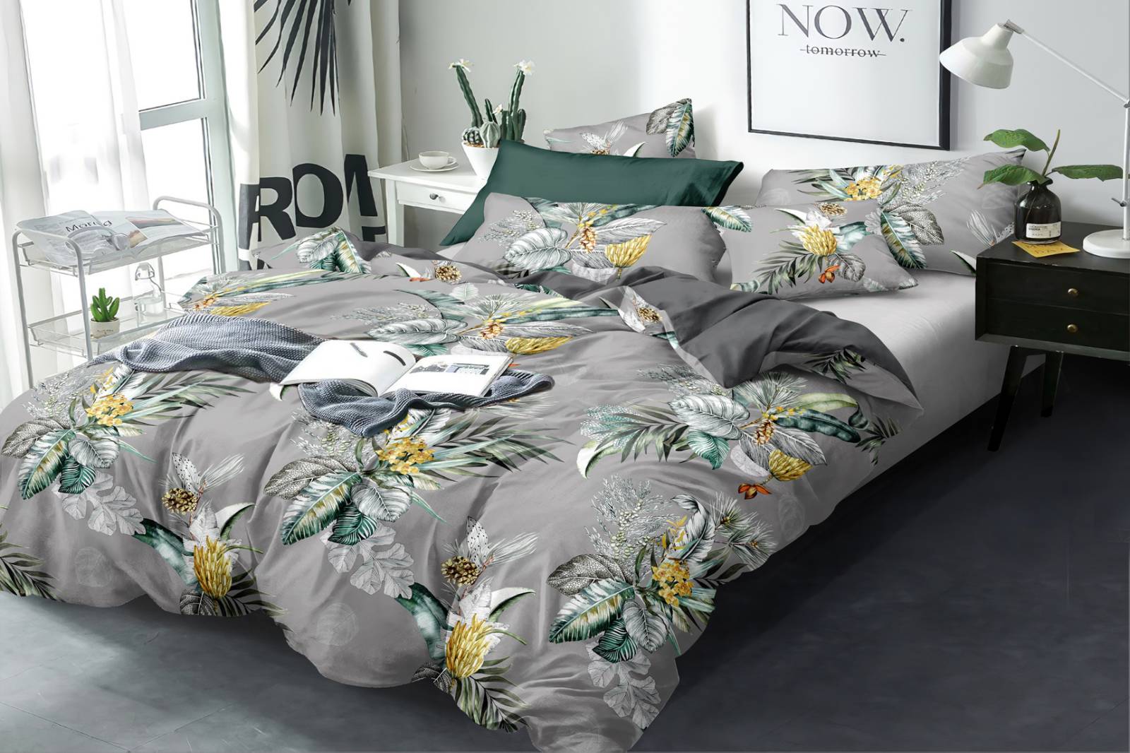 

Простынь MirSon Сатин 22-1223 Waterlily 150x220