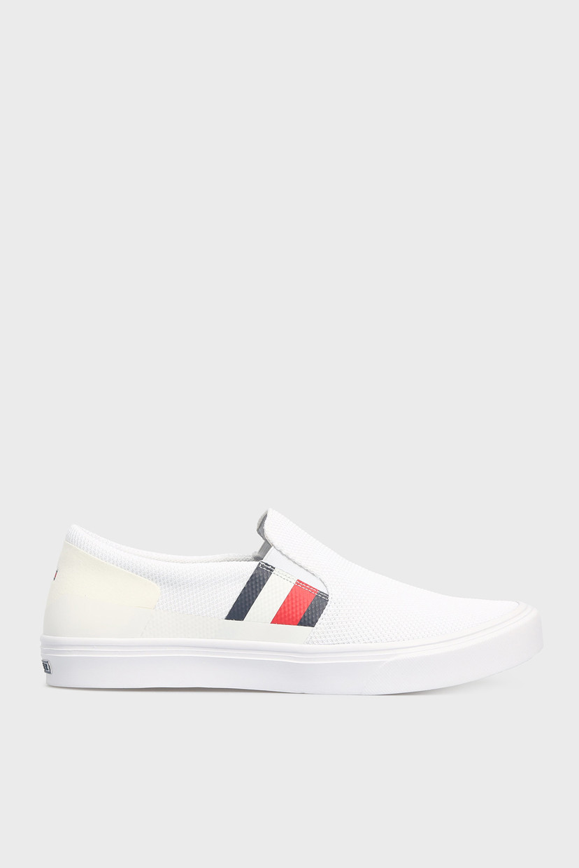 

Мужские белые слипоны LIGHTWEIGHT STRIPES KNIT Tommy Hilfiger 44 FM0FM02690