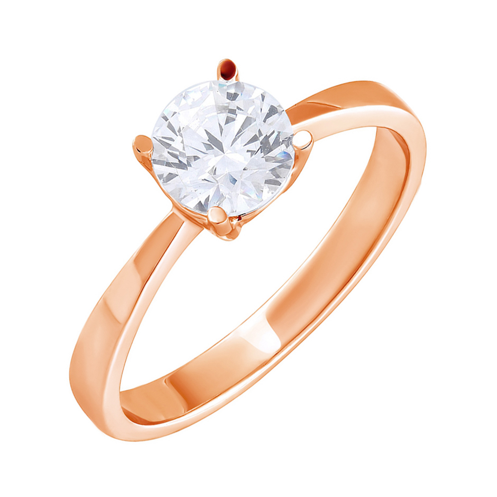 

Кольцо в красном золоте с фианитом S Zirconia 000064210 17.5 размера