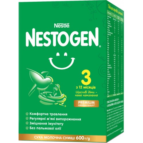 

Смесь детская Nestle Nestogen 3 с 12 месяцев, 600 г