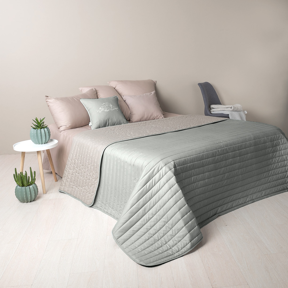 

Покрывало IDEIA Стиль Люкс Серо - зеленый/Бежевый (240*260см)