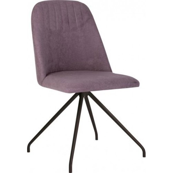 

Стул обеденный кухонный MILANA SN black металл + ткань SORO-65 цвет Фиолетовый Новый Стиль