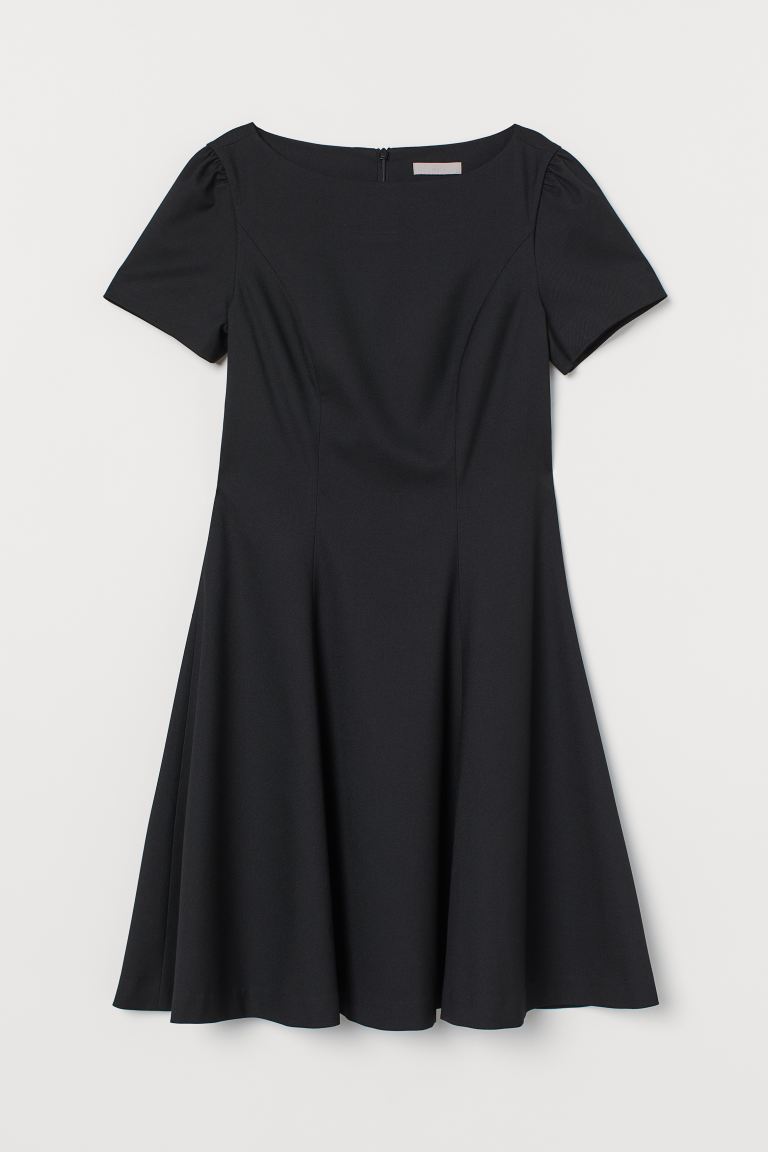 

Платье с пышным рукавом H&M 34 Черный