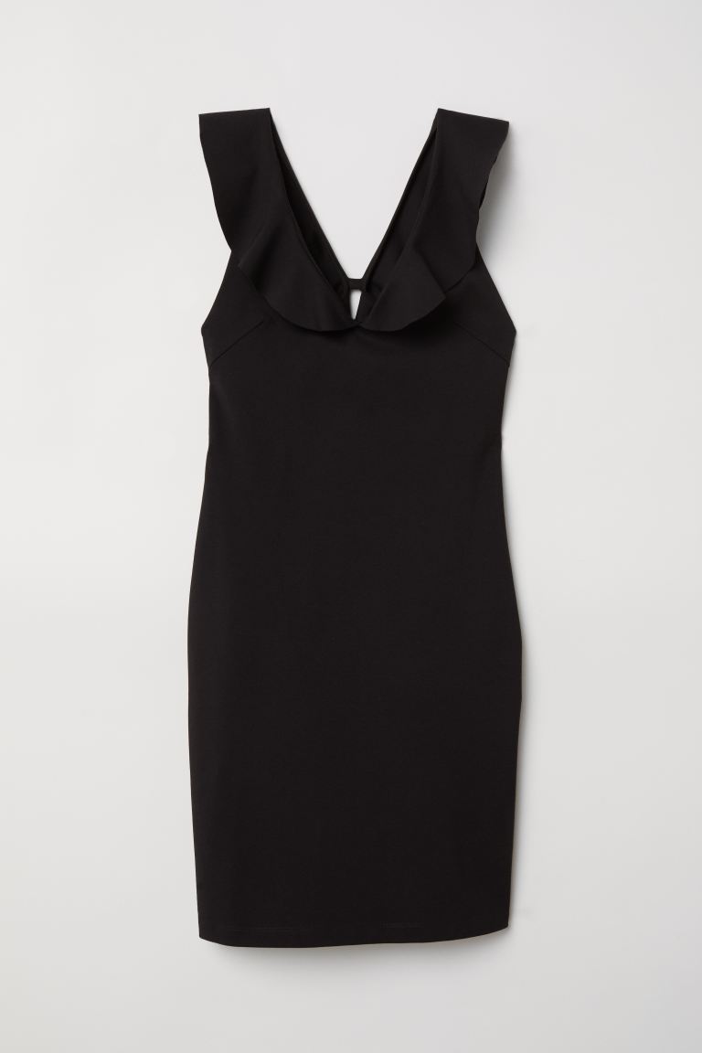 

Платье-футляр H&M  Черный, Платье-футляр H&M 34 Черный