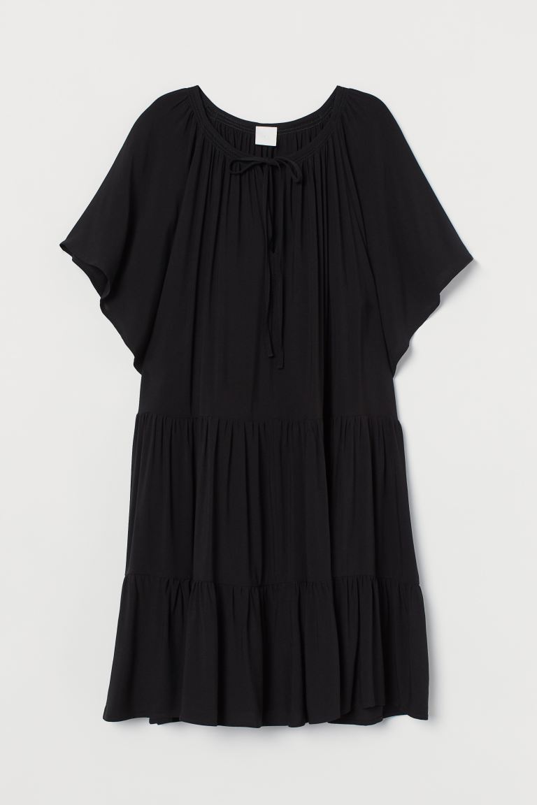 

Платье-трапеция H&M  Черный, Платье-трапеция H&M L Черный