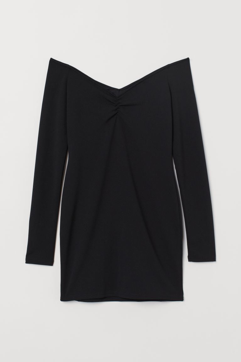 

Облегающее платье H&M  Черный, Облегающее платье H&M S Черный