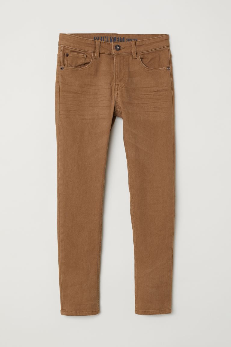 

Твиловые брюки Skinny fit H&M 170 Камелевый (0566556006)