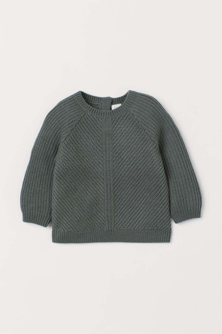 

Шерстяной джемпер H&M 74 Темный тускло-зеленый (0755700004)