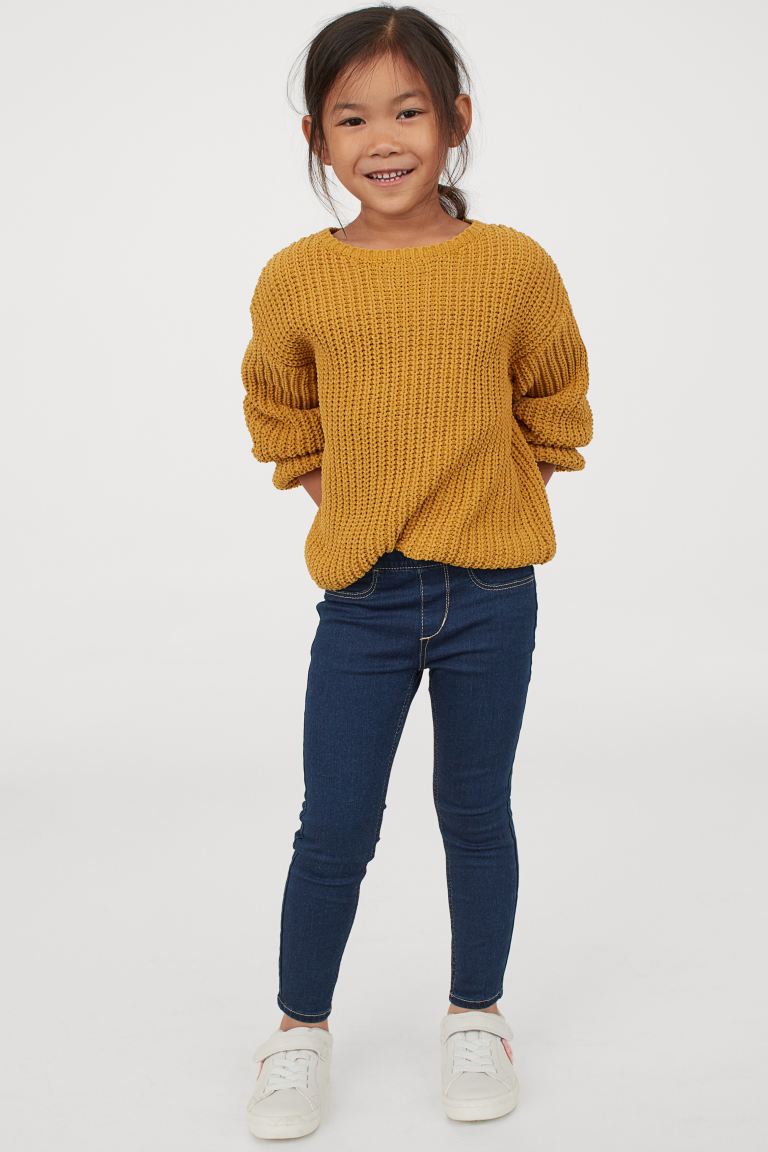 

3 пары леггинсов из денима H&M 116 Темно-синий деним/Черный (0771296002)