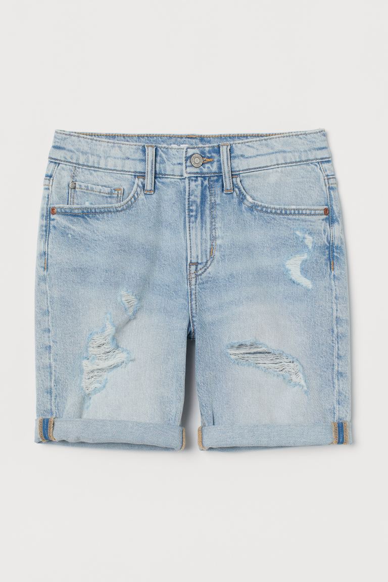 

Шорты Comfort Stretch H&M 164 Светло-голубой деним (0837686001)