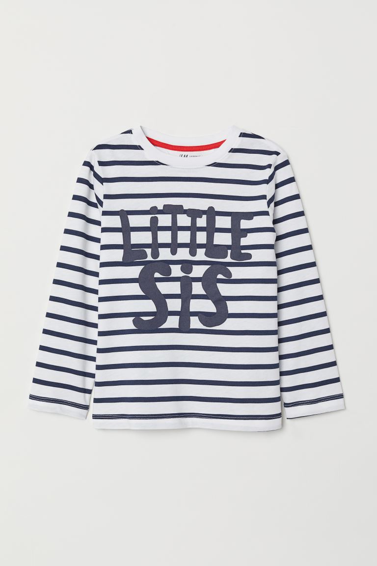 

Футболка с длинным рукавом H&M 92 Белый/Little Sis (0682854001)