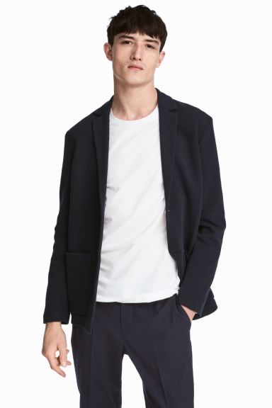 

Трикотажный пиджак Slim fit H&M 58 Темно-синий