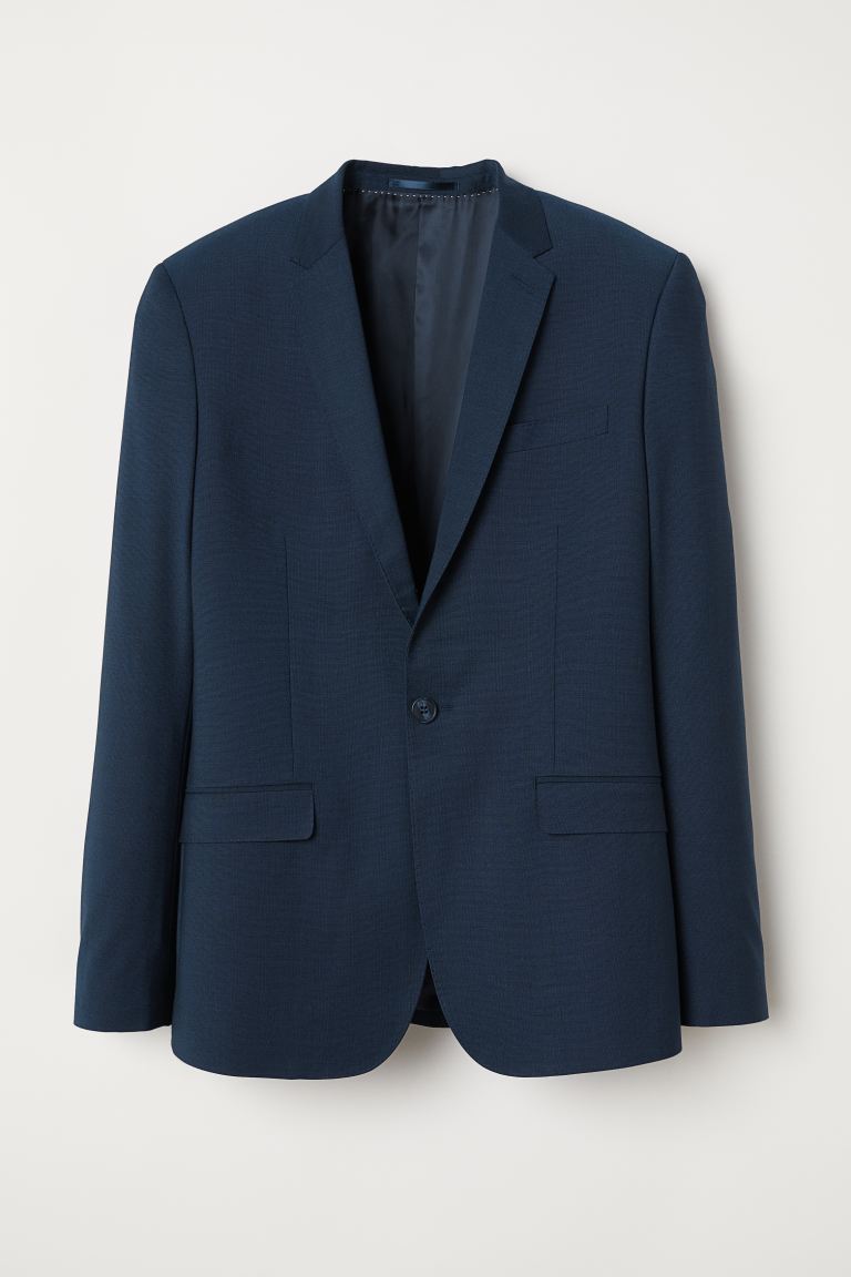 

Пиджак Skinny fit H&M  Синий, Пиджак Skinny fit H&M 42 Синий