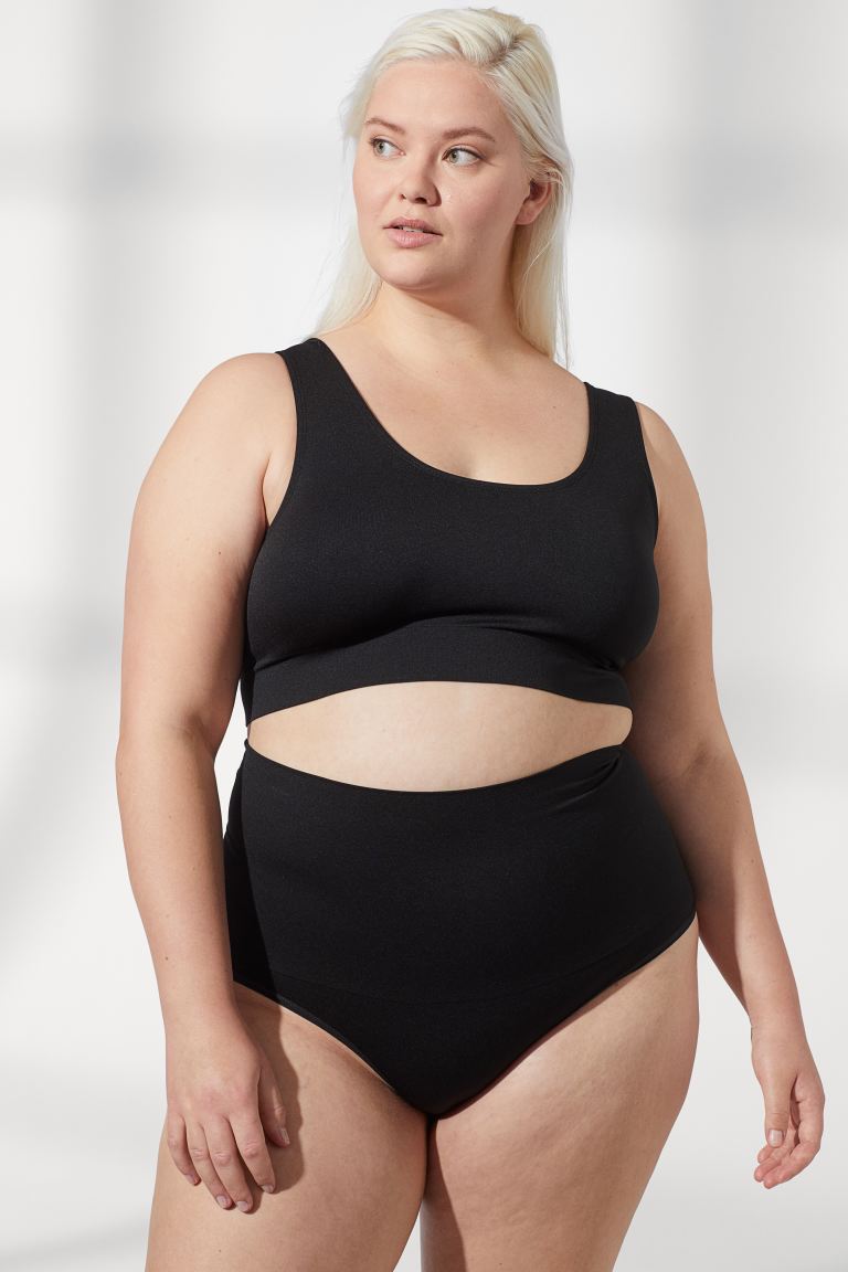 

Бюстгальтер-топ H&M xxxl Черный