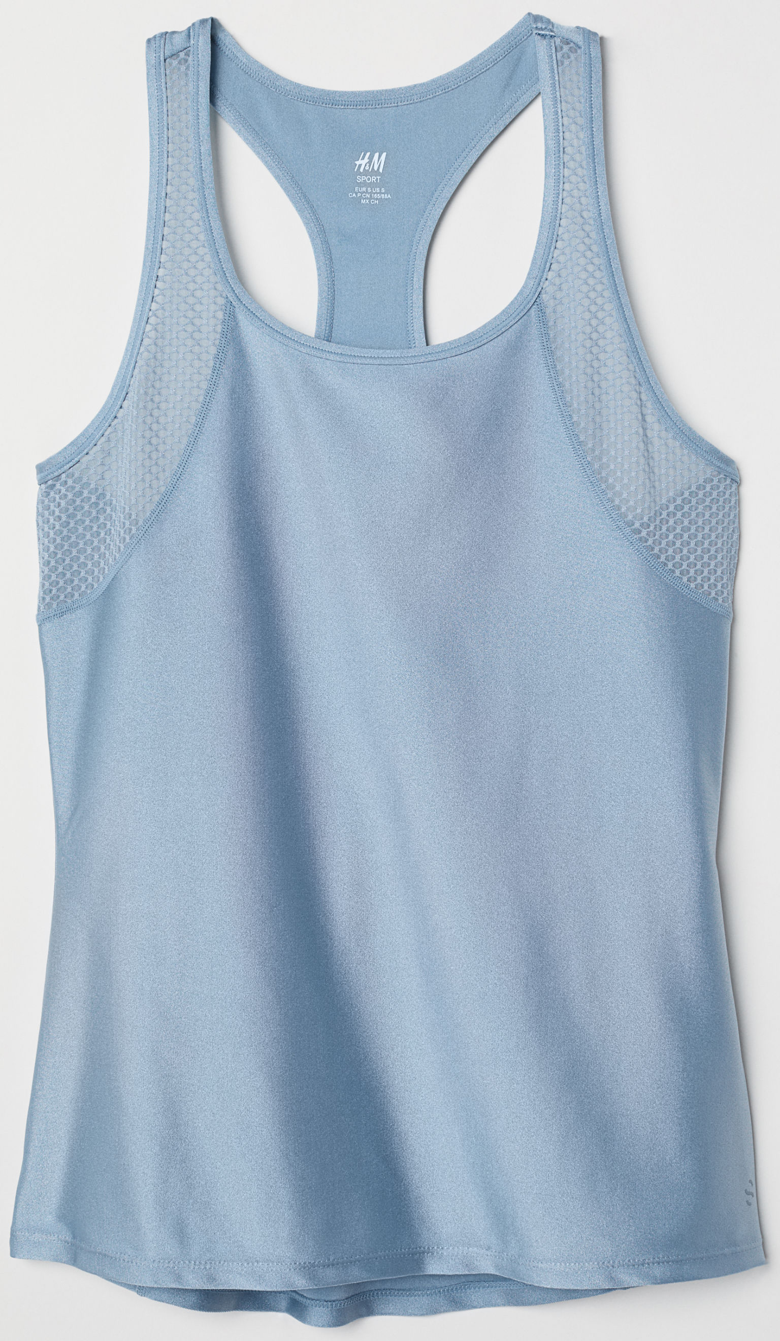 

Спортивная майка H&M 6103637-ACWX S Светло-синяя