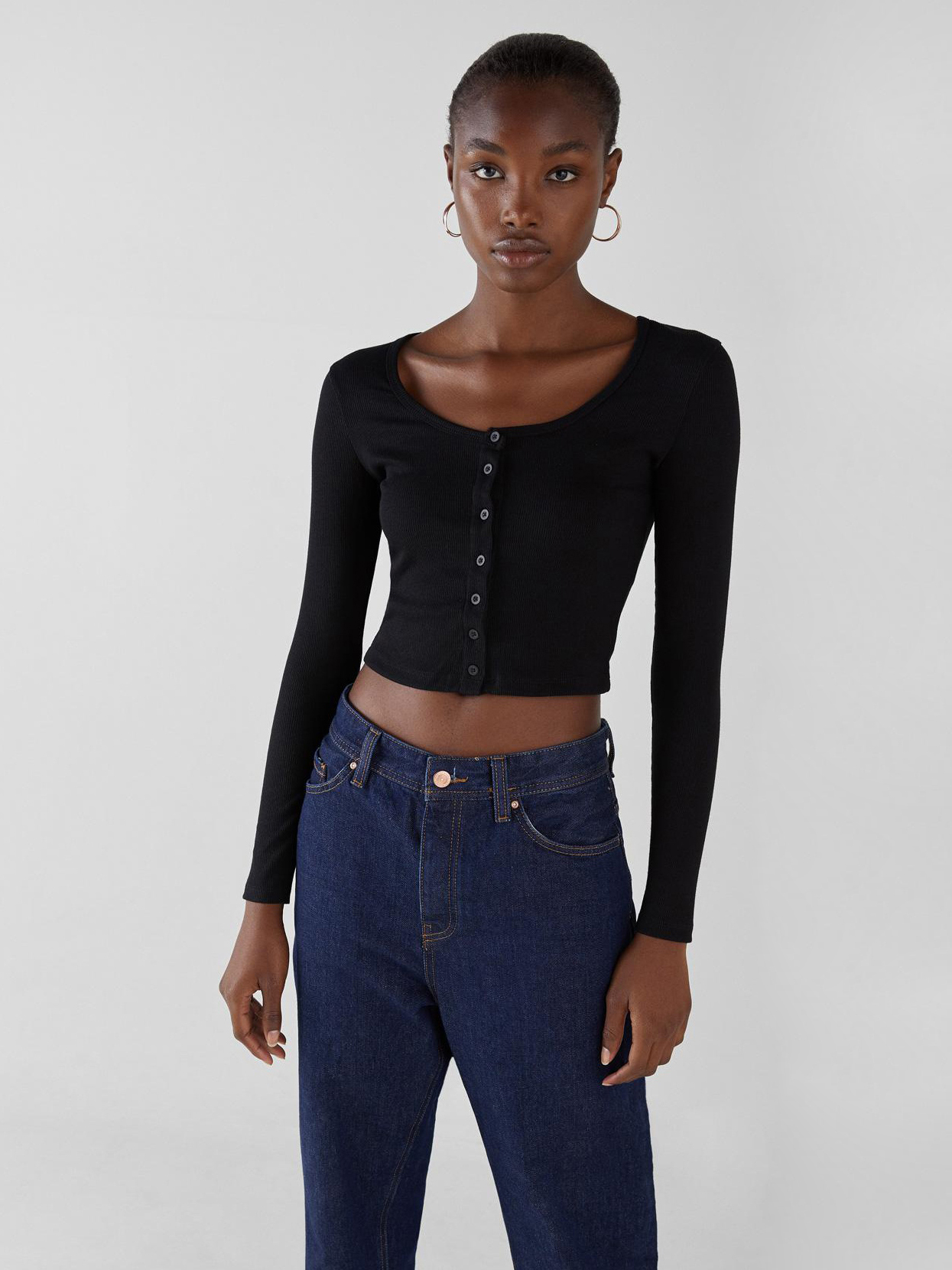 

Топ Bershka 7685-900-800-AAAD M Черный