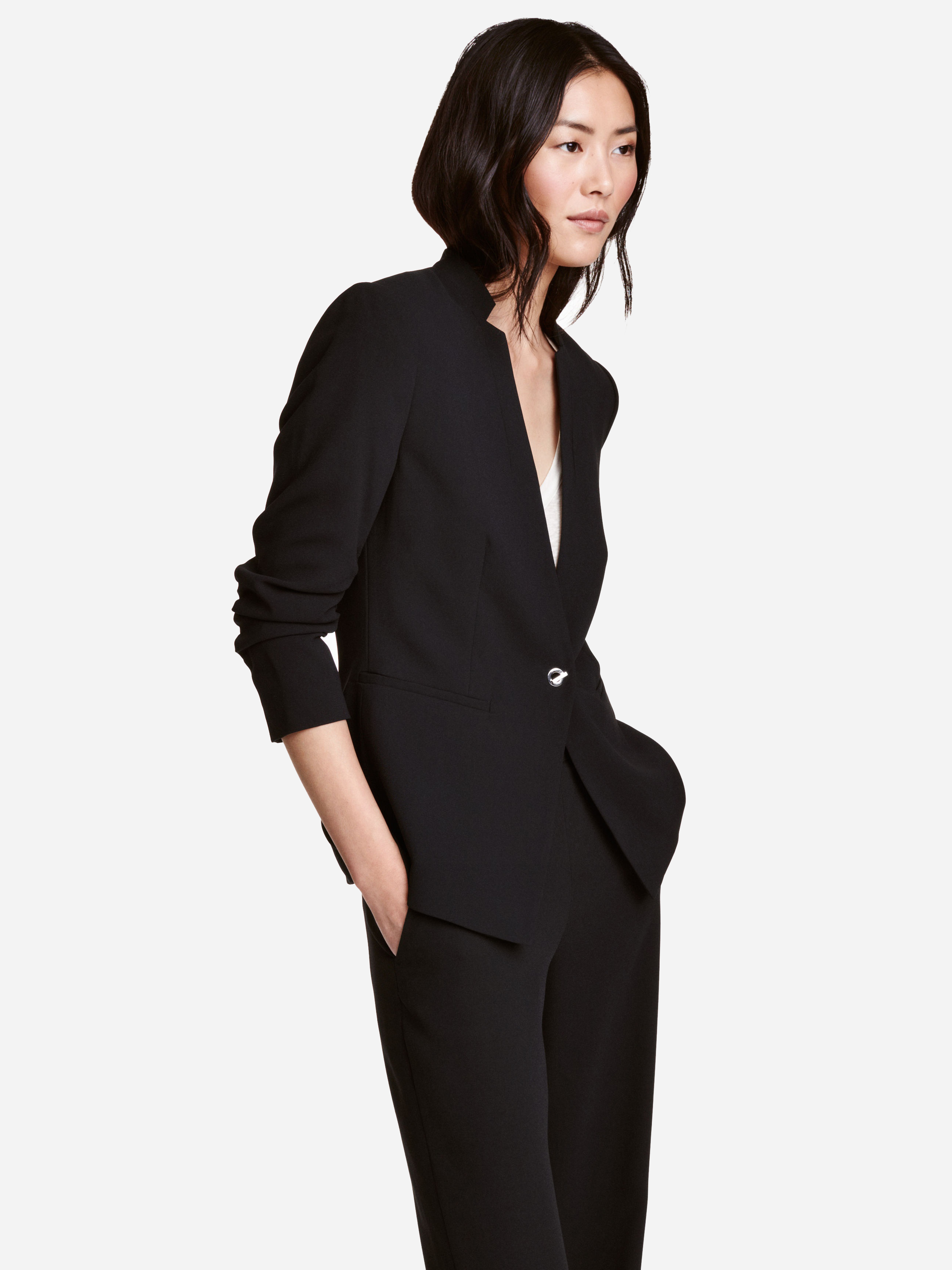 

Жакет H&M 4279694-AAAD 34 Черный